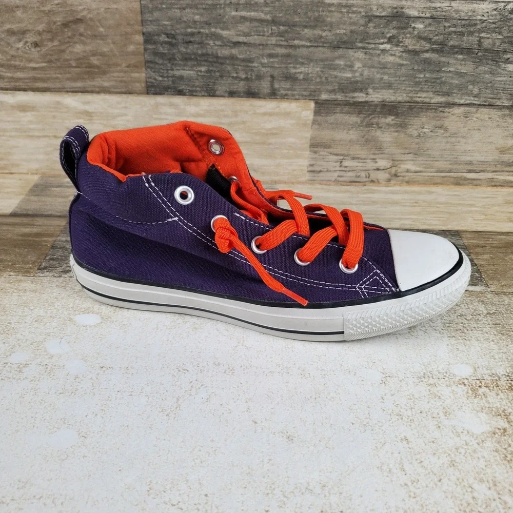 Converse Chuck Taylor All Star Street Mens Shoe Sz 8 Purple White Canvas Mid-Top